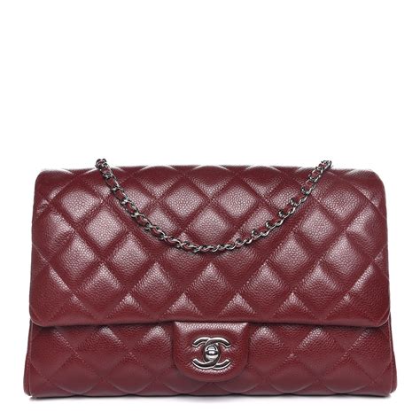 caviar clutch von chanel|CHANEL Caviar Quilted Flap Clutch Red .